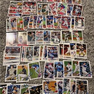 Lot of 79 Topps 2020-2023 baseball cards with rookies